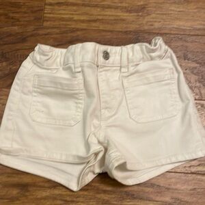 White gap girls jean shorts